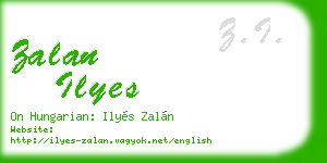 zalan ilyes business card